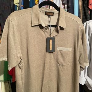 (New) Men’s Designer Polo / Medium / Tan